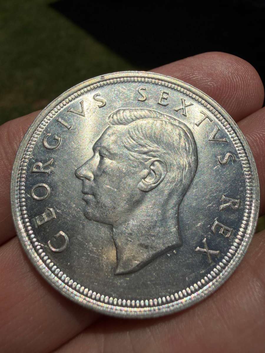 South Africa  George VI  5 Shillings  1948  Silver  UNC