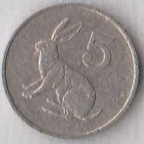 ZIMBABWE 1980-1999 5 CENT