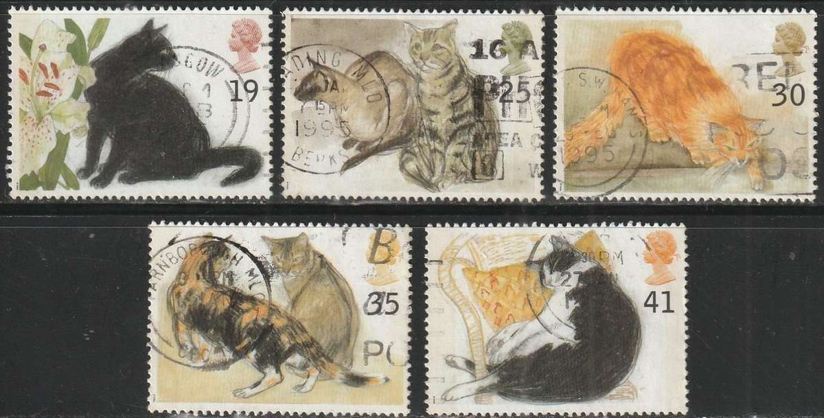 GB 1995 Cats ULH SG 1848-52