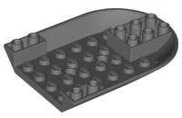 USED LEGO Aircraft Fuselage Forward Bottom Curved 6 x 8   Dark Bluish Gray