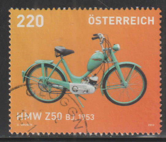 AUSTRIA  2013 Motorcycles UNH SG 3199B