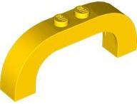 LEGO USED Arch 1 x 6 x 2 Curved Top YELLOW