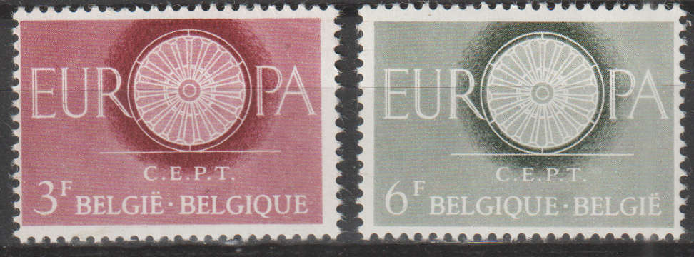BELGIUM 1960 EUROPA Stamps MM SG 1746/7