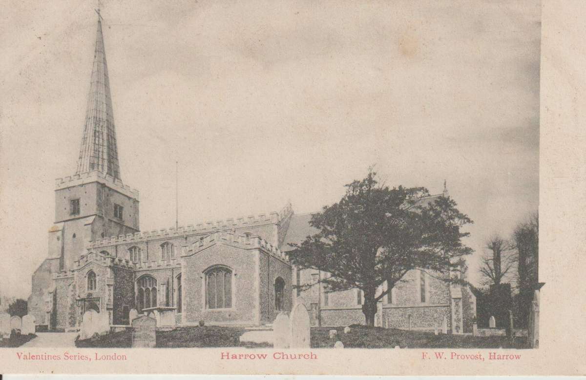 MINT POST CARD GB HARROW