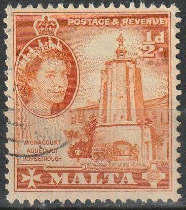 MALTA 1956 -1957 Elizabeth II ULH SG 267