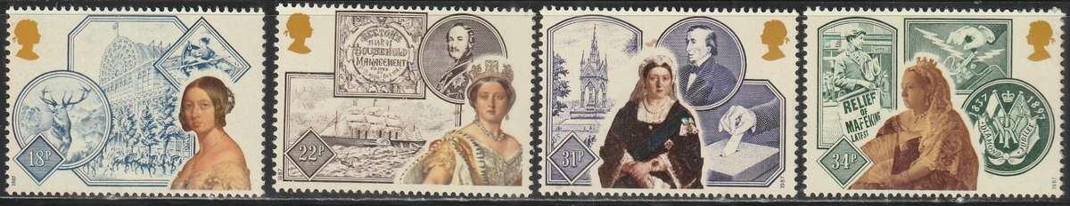 GB 1987 The 150th Anniversary of the Accession of Queen Victoria UMM SG 1367-70