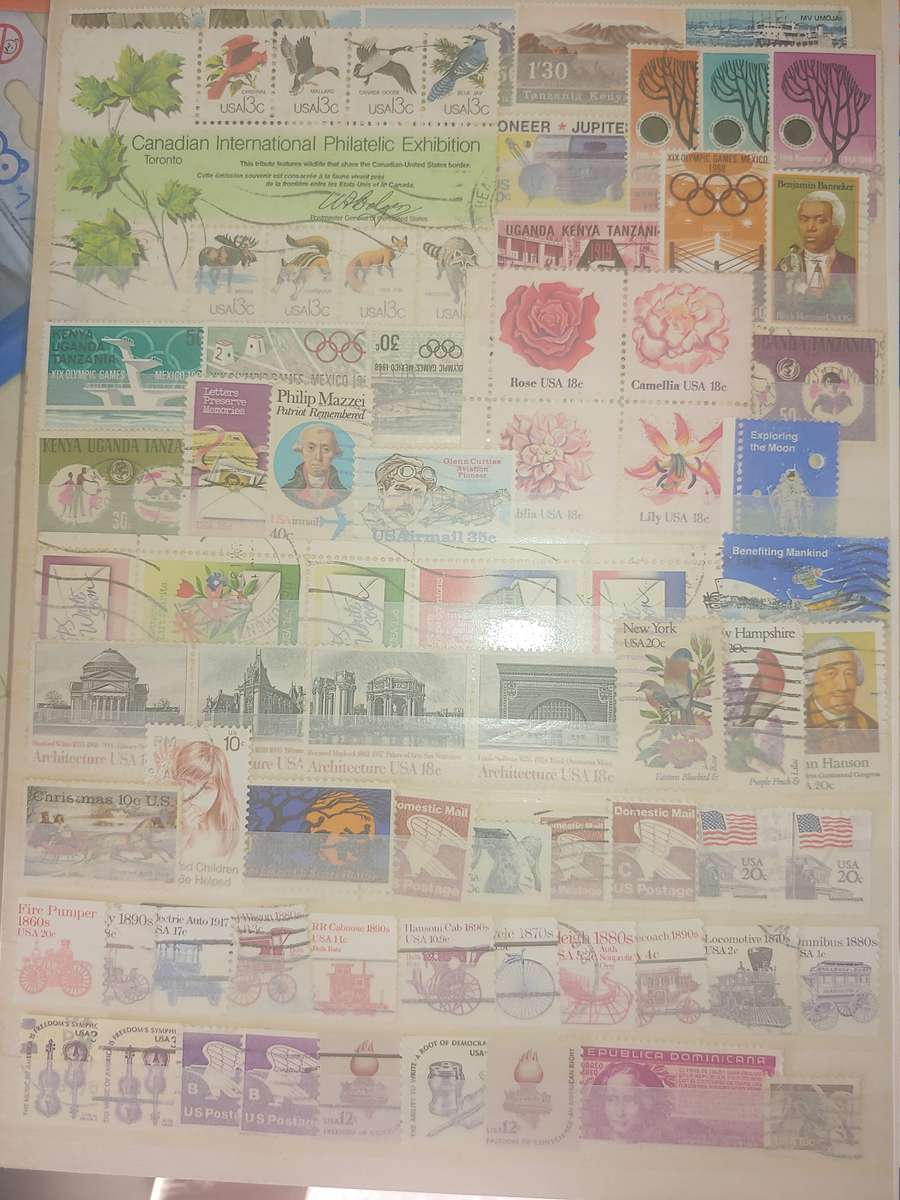 A4 USED STOCKBOOK FULLY LOADED WITH WORLD STAMPS 16/32 PAGE