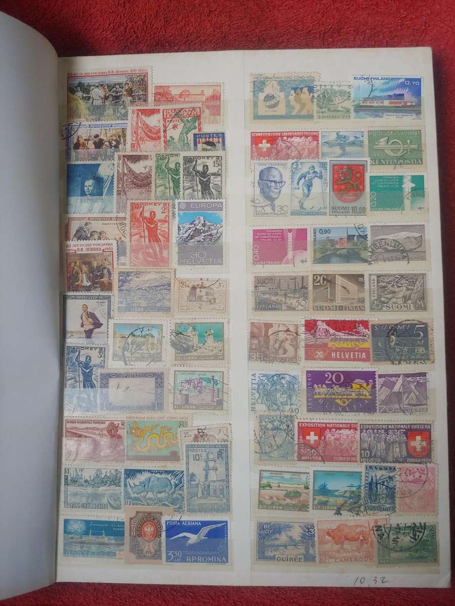 USED A4 KEK STOCKBOOK LOADED WITH MIXED WORLD STAMPS 15/30 PAGES