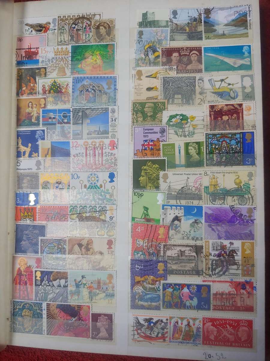 USED A4 KEK STOCKBOOK LOADED WITH MIXED WORLD STAMPS 15/30 PAGES