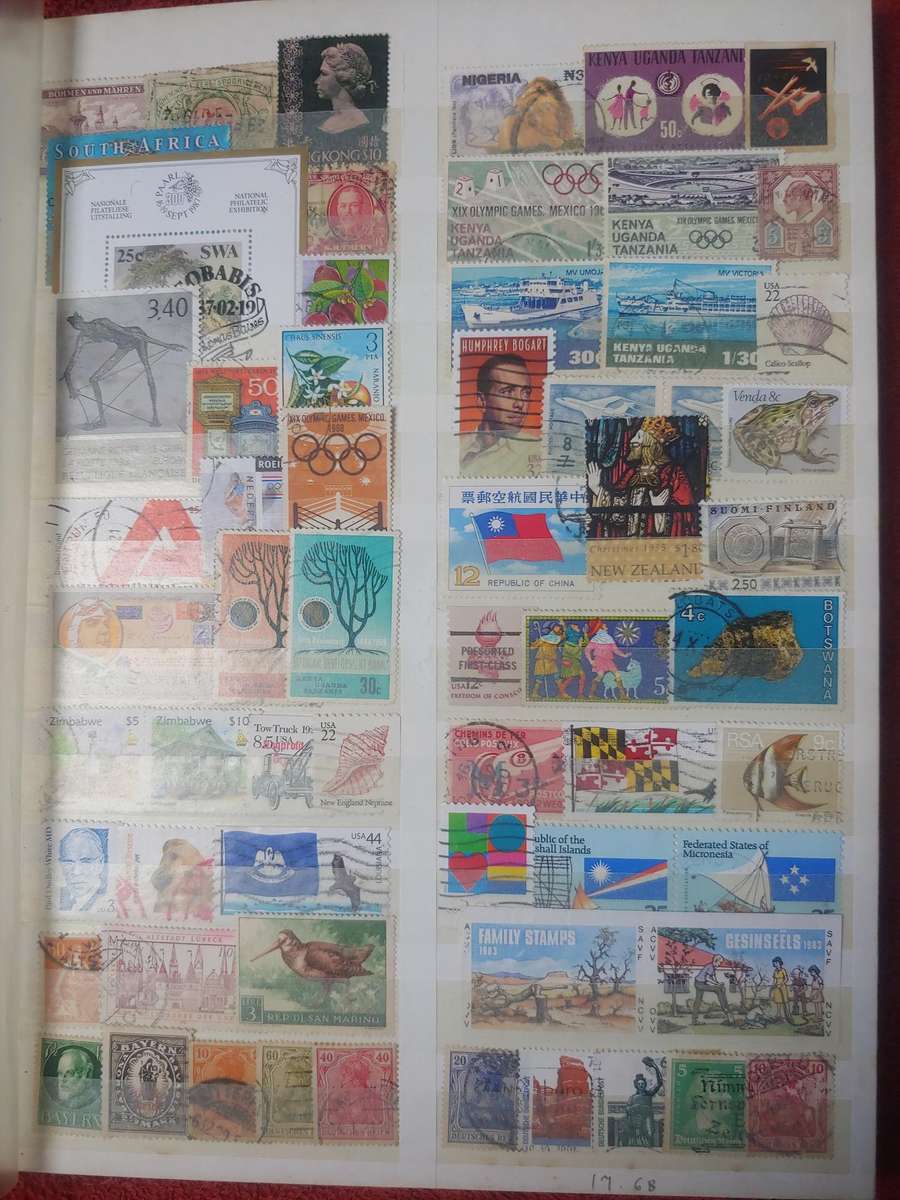 USED A4 KEK STOCKBOOK LOADED WITH MIXED WORLD STAMPS 15/30 PAGES