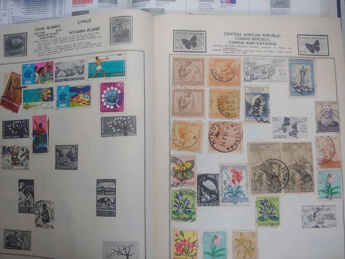 ROCKET STAMP ALBUM WITH STAMPS NOT CHECKED NOT ALL PAGES SHOWN