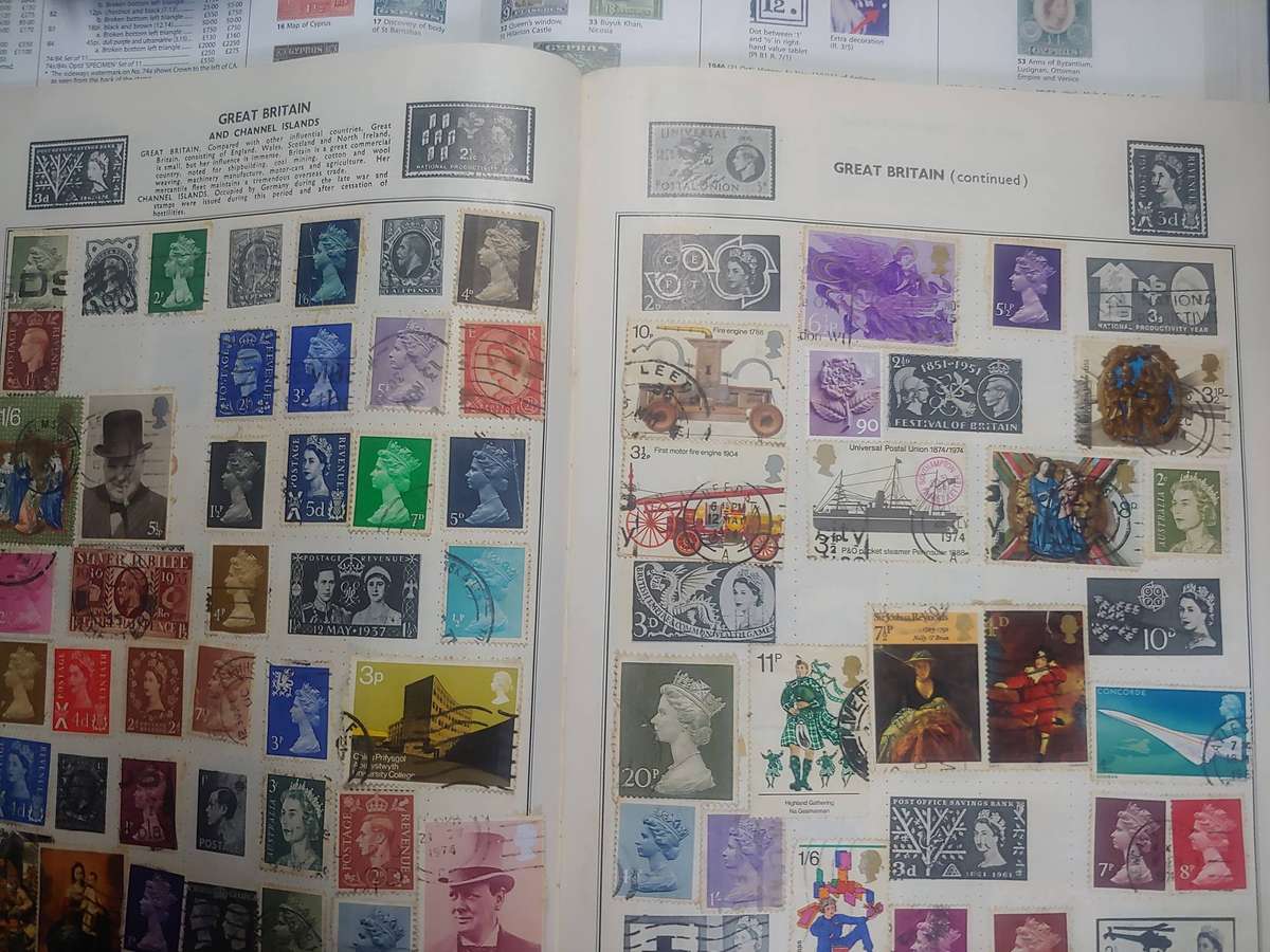 ROCKET STAMP ALBUM WITH STAMPS NOT CHECKED NOT ALL PAGES SHOWN