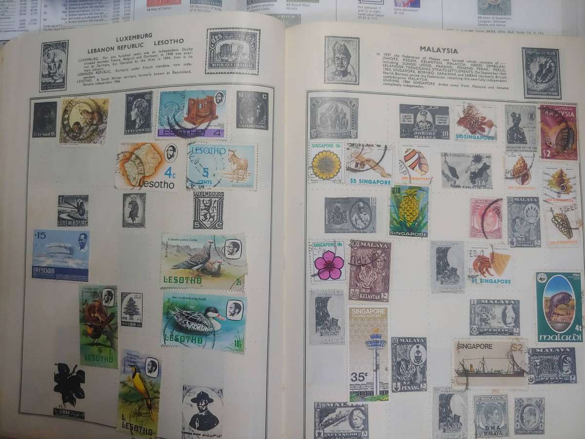 ROCKET STAMP ALBUM WITH STAMPS NOT CHECKED NOT ALL PAGES SHOWN