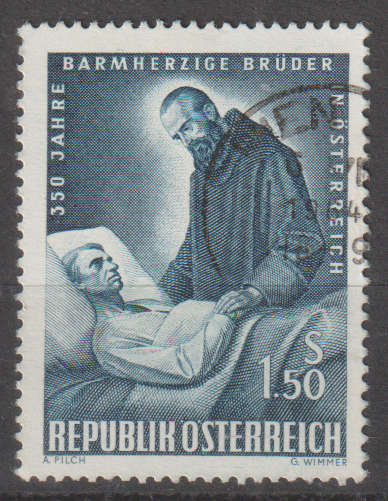 AUSTRIA 1964 The 350th Anniversary of Brothers Hospitallers in Austria ULH SG 1419