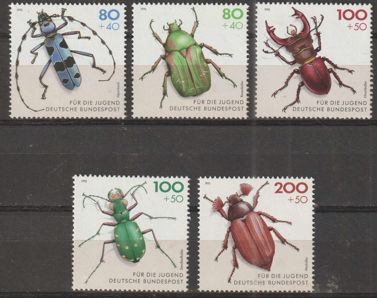 GERMANY 1993 Youth Hostel - Insects UMM SG 2511-5