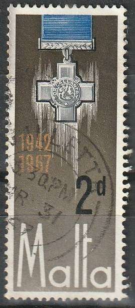 MALTA 1967 The 25th Anniversary of the Georges Cross ULH SG 379