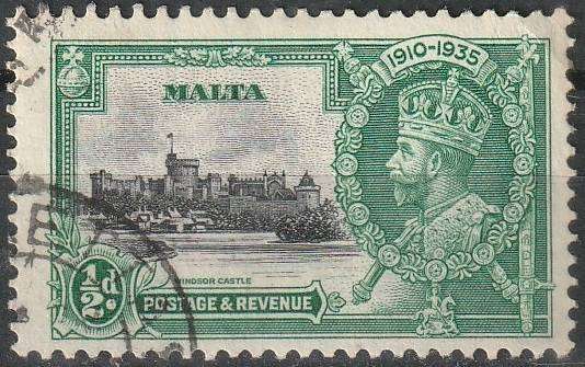 MALTA 1937 The Coronation of King George VI VFU SG 210
