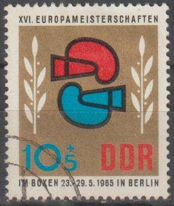 DDR 1965 The 16th European Boxing Championship ULH SG E818