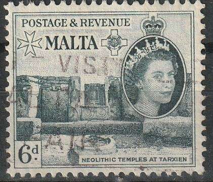 MALTA 1956 -1957 Elizabeth II ULH SG 274