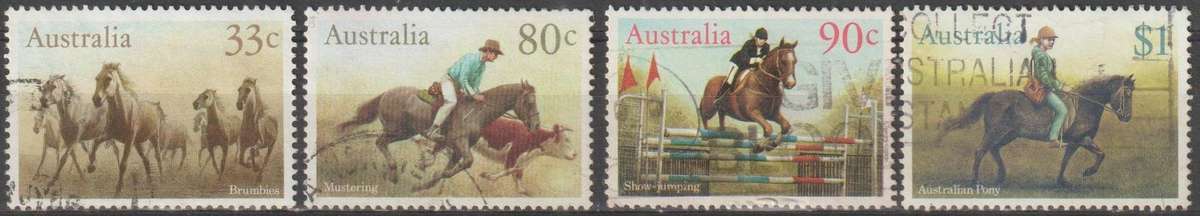 AUSTRALIA 1986 Horses ULH SG 1010-3