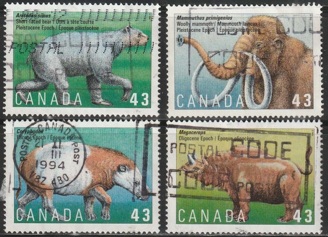 CANADA 1994 Prehistoric Mammals ULH SG 1613-6