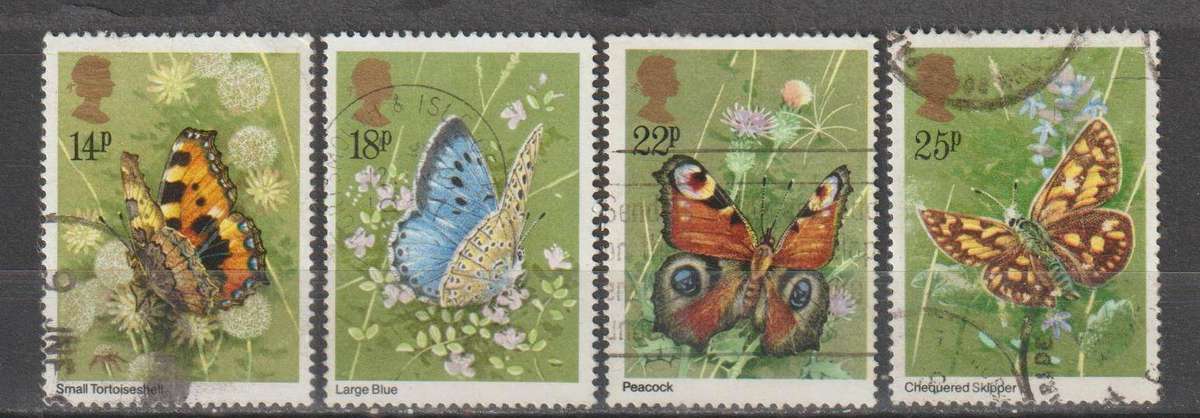 GB 1981 Butterflies VFU SG 1151-4