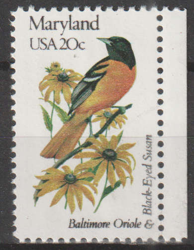THEMATIC BIRDS USA MINT NO GUM SG 1948