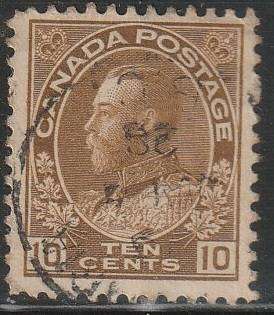 CANADA 1922 -1925 King George V in Admiral Uniform ULH SG 254