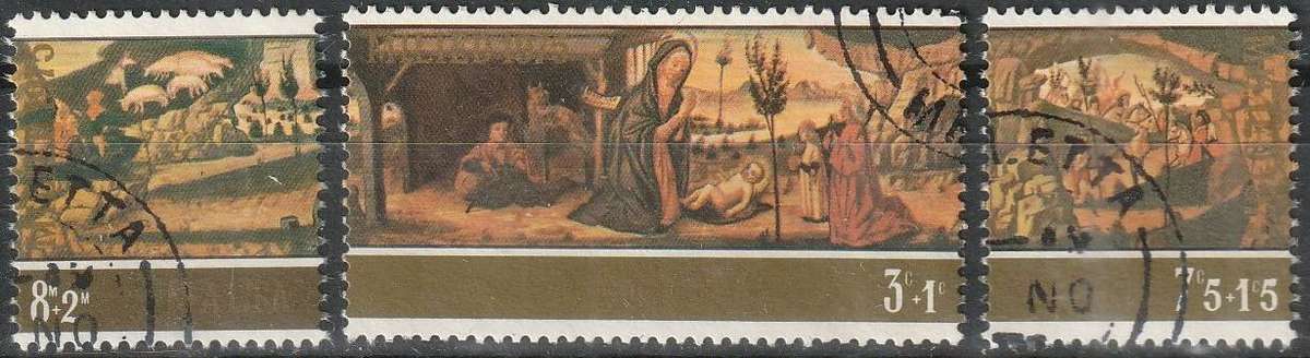 MALTA 1975 Christmas Stamps ULH SG 549-51