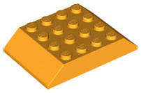 USED LEGO Slope 45 6 x 4 Double YELLOW