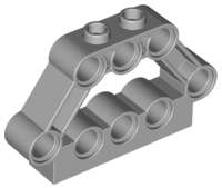 ORIGINAL LEGO Technic, Pin Connector Block 1 x 5 x 3 USED LIGHT BLUEISH GRAY