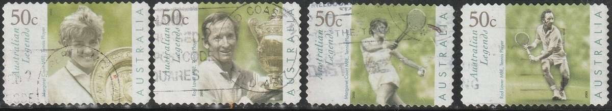 AUSTRALIA 2003 Australian Legends - Tennis Player ULH SG 2264-7