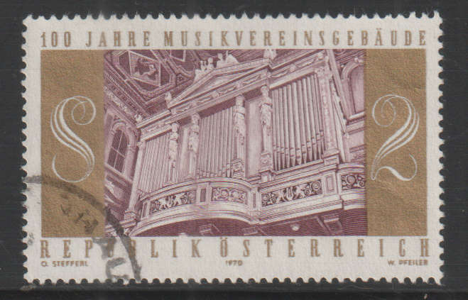 AUSTRIA 1970 The 100th Anniversary of the Musikverein Building UNH SG 1578