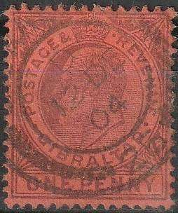 Gibraltar 1903 King Edward VII ULH SG
