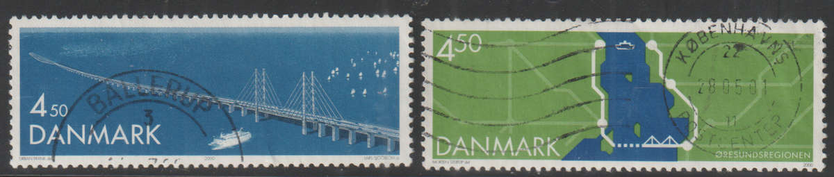 DENMARK 2000 The Øresund Bridge - The Connection between Danmark and Sweden ULH SG 1205/6