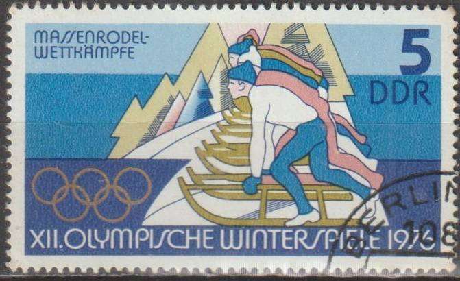 DDR 1975 Winter Olympic Games - Innsbruck, Austria ULH SG E1814