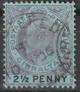 Gibraltar 1903 King Edward VII ULH SG 49