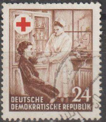 DDR 1953 Red Cross ULH SG E143