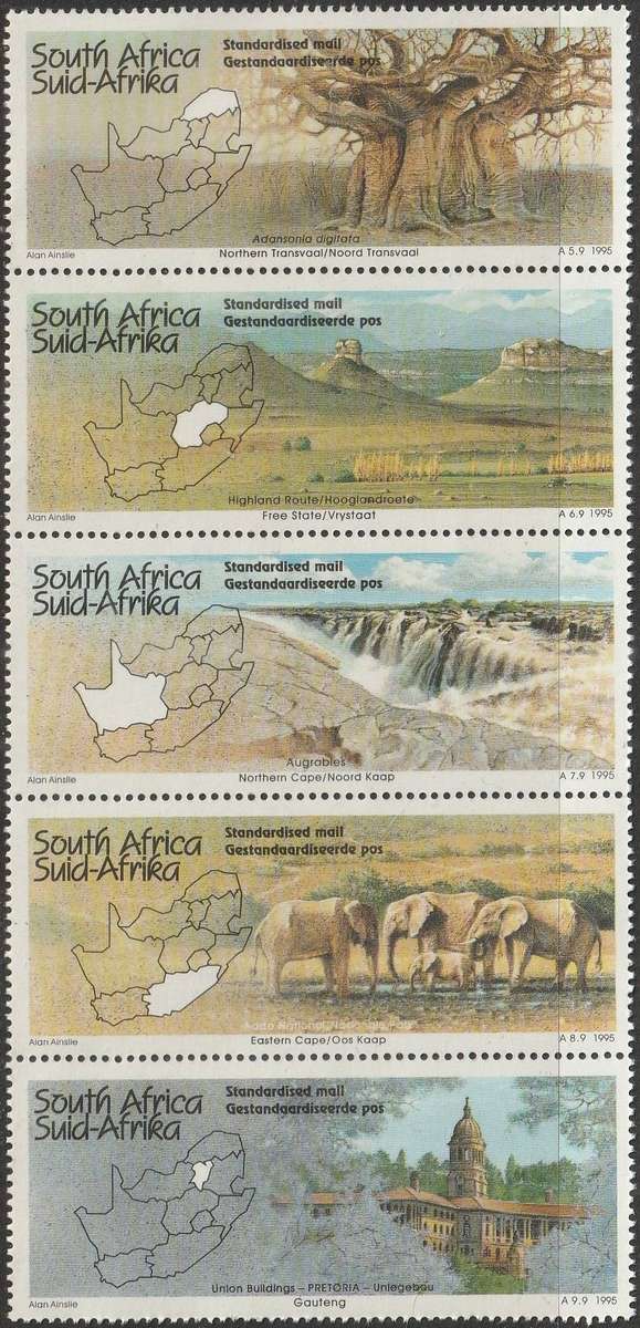 SOUTH AFRICA 1995 Tourism UMM SHEET SG 906-9