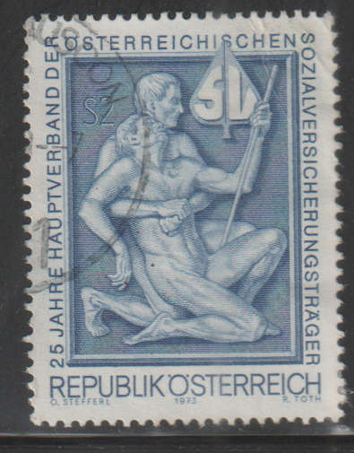 AUSTRIA 1973 The 25th Anniversary of the Primary Association of the Austrian Social SecurUNH SG 1660