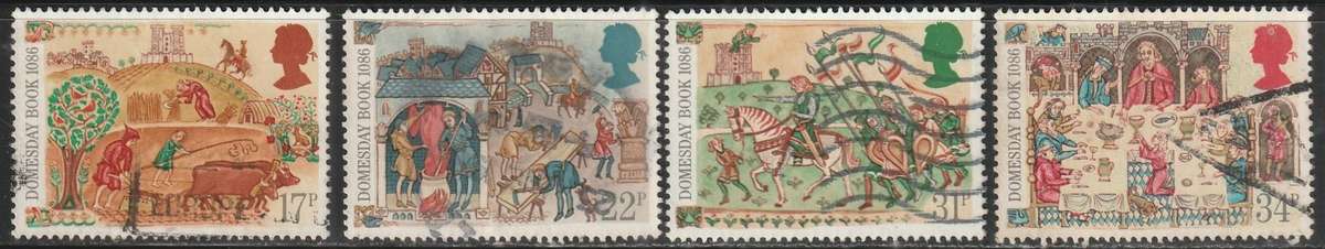 GB 1986 The 900th Anniversary of the Domesday Book ULH SG 1324-7