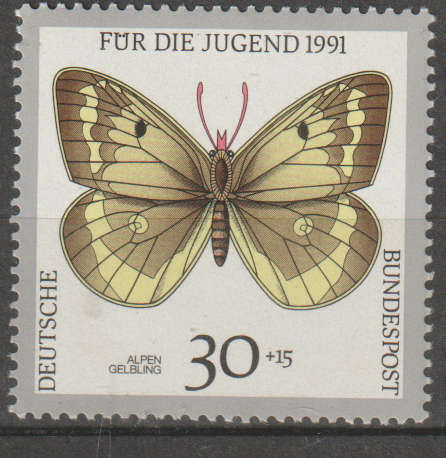 GERMANY 1991 Youth Hostel - Butterflies UMM SG 2361