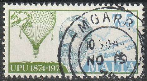 MALTA 1974 The 100th Anniversary of the Universal Postal Union ULH SG 529