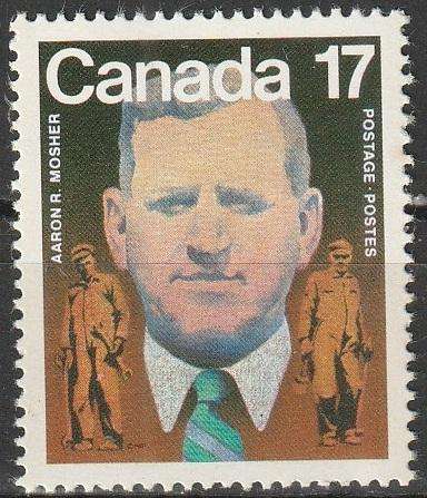 CANADA 1981 The 100th Anniversary of the Birth of Aaron R. Mosher, Founder of CanadianiUMM SG 1022