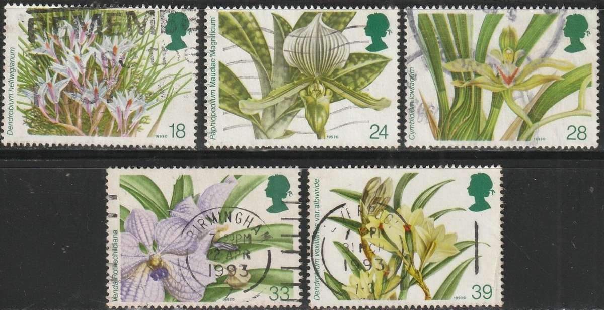 GB 1993 The 14th World Orchid Conference ULH SG 1767-70