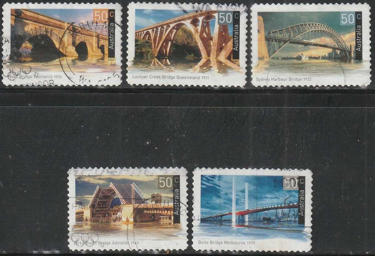 AUSTRALIA 2004 Landmark Bridges FINE USED SG 2357-61