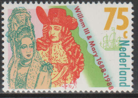 NETHERLANDS 1988 The 300th Anniversary of England´s Glorious Revolution, 1688-1988 UMM SG 1535