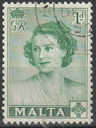 MALTA 1950 Elizabeth II - Royal visit ULH SG 255
