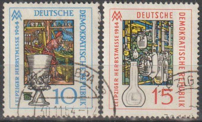 DDR 1964 Leipzig Autumn Fair ULH SG E773/4