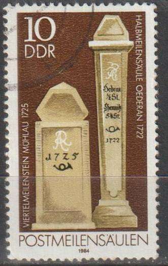DDR 1984 Old Postal Milestones ULH SG E2565